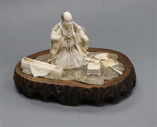 A Japanese ivory figure